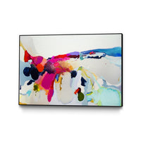 Œuvre d’art murale sur toile encadrée noire « Reach In Out » 36 x 24
