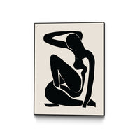 Œuvre d'art murale sur toile encadrée noire « Untitled » 24 x 32