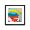 Œuvre d’art murale encadrée noire et mate « Free Falling » 30 x 30