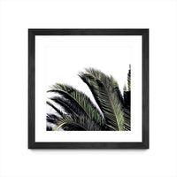 Œuvre d’art murale encadrée noire et mate « Cape Storm » 30 x 30