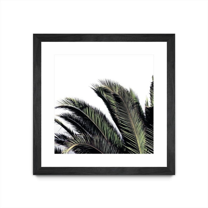Œuvre d’art murale encadrée noire et mate « Cape Storm » 36 x 36