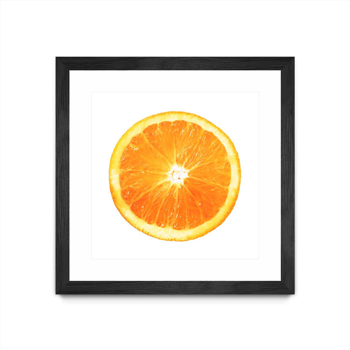 Œuvre d’art murale encadrée noire et mate « Citrus Cultivar » 30 x 30