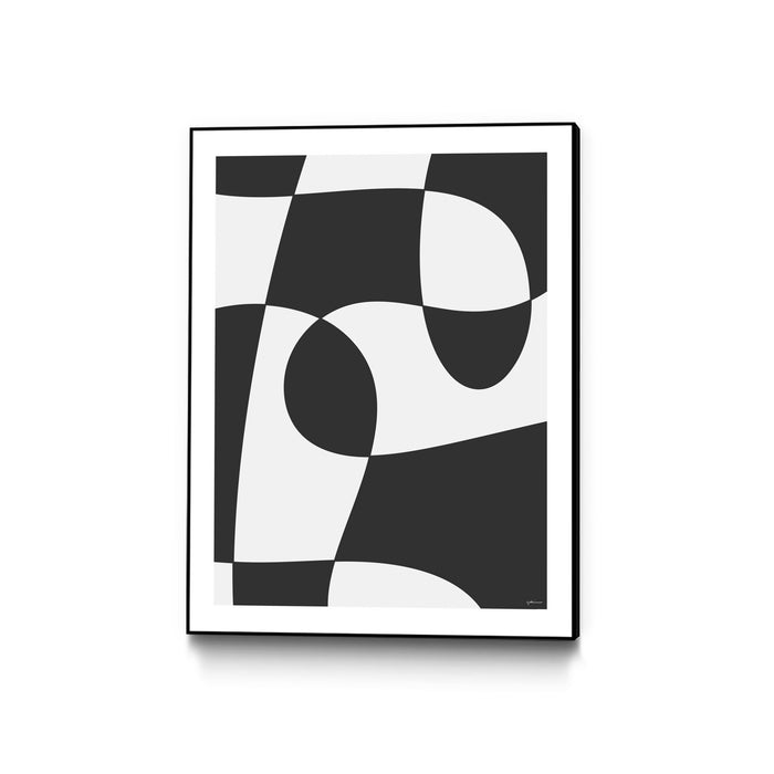 Œuvre d'art murale sur toile encadrée noire « Forms Of Art Iv » 30 x 40
