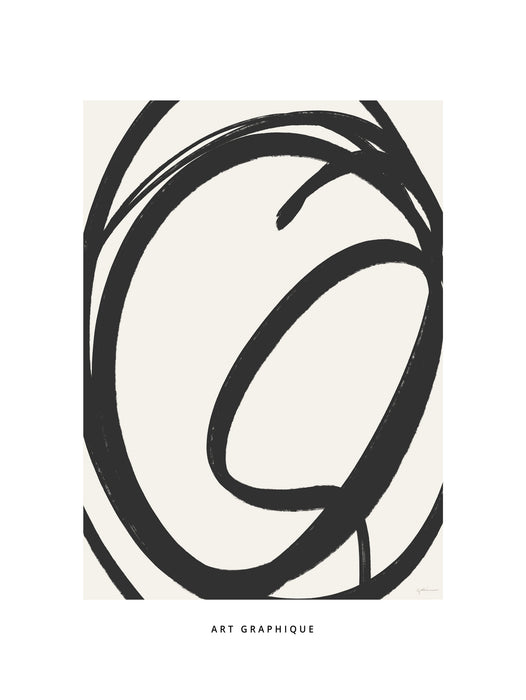 Œuvre d’art murale Giant Art « Circle I » 72 x 54