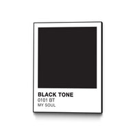 Œuvre d'art murale sur toile encadrée noire « Black Tone » 30 x 40