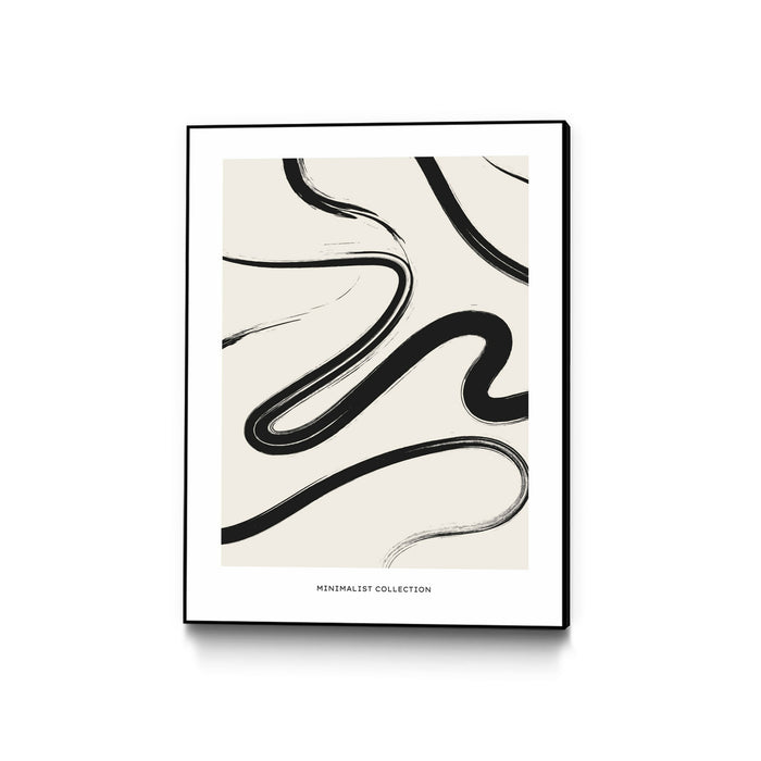 Œuvre d’art murale sur toile encadrée noire « Free » 24 x 32