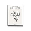Œuvre d'art murale sur toile encadrée noire « Maison Bohème No.1 » 18 x 24