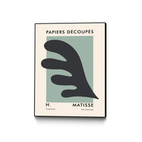Œuvre d’art murale sur toile encadrée noire « Papiers Découpés Vi » 30 x 40