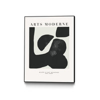 Œuvre d'art murale sur toile encadrée noire « Art Moderne » 24 x 32