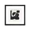 Œuvre d’art murale encadrée noire et mate « Art Moderne » 36 x 36