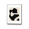 Œuvre d'art murale sur toile encadrée noire « Untilted » 18 x 24