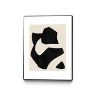 Œuvre d'art murale sur toile encadrée noire « Untilted » 18 x 24
