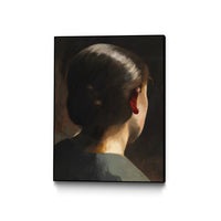 Œuvre d’art murale sur toile encadrée noire « Ines » 18 x 24
