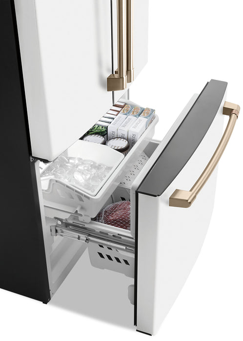 Réfrigérateur Café de 18,6 pi³ et de 33 po à portes françaises - blanc mat - CWE19SP4NW2