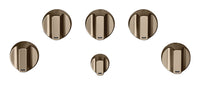 Boutons bronze brossé pour surface de cuisson à gaz 5 pièces Café - CXCG1K0PMBZ
