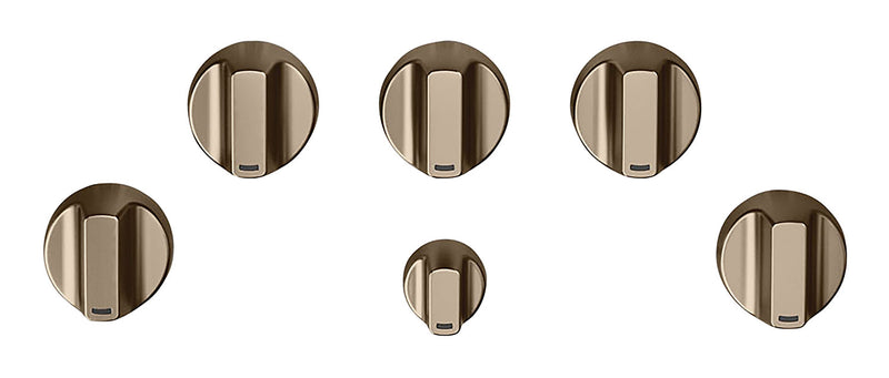 Boutons bronze brossé pour surface de cuisson à gaz 5 pièces Café - CXCG1K0PMBZ