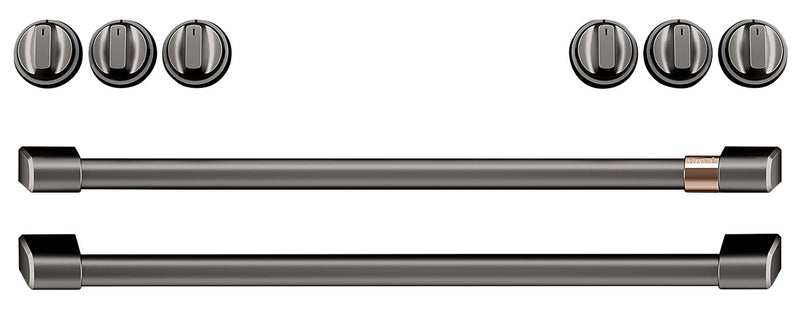 Ensemble de poignées et de boutons noir brossé pour cuisinière électrique Café - CXFCEHKPMBT