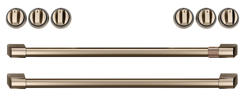 Ensemble de poignées et de boutons bronze brossé pour cuisinière à induction Café - CXFCHHKPMBZ