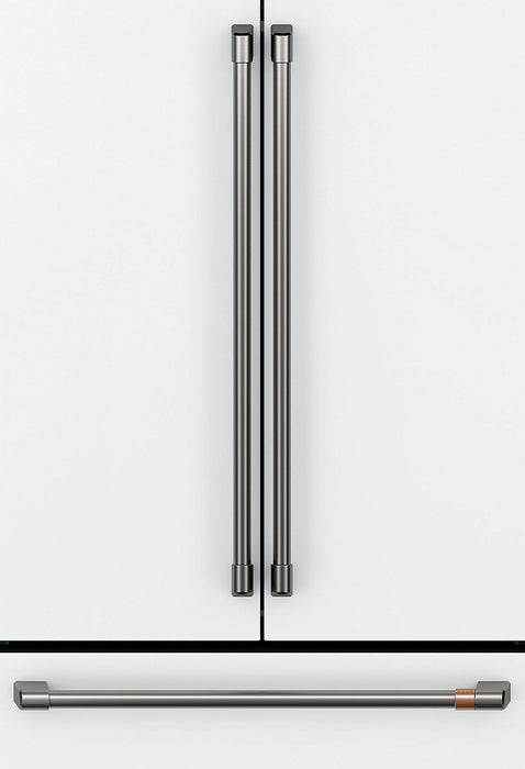 Poignées noir brossé pour réfrigérateur à portes françaises Café - CXLB3H3PMBT