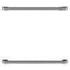 Poignées acier inoxydable brossé pour four mural double Café - CXWD0H0PMSS