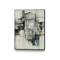 Œuvre d'art murale sur toile encadrée noire « Paper Performance Ii » 30 x 40