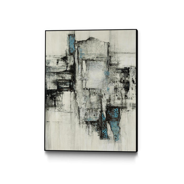Œuvre d'art murale sur toile encadrée noire « Paper Performance Ii » 30 x 40
