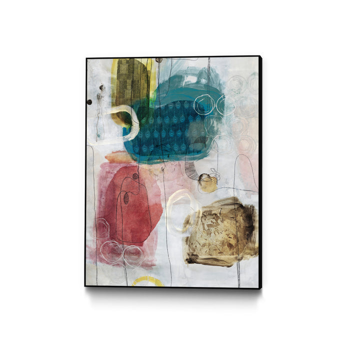 Œuvre d'art murale sur toile encadrée noire « Flip Flop » 24 x 32