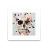 Œuvre d’art murale encadrée blanche et mate « Party Favor » 36 x 36