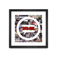 Œuvre d’art murale encadrée noire et mate « Its Here To Stay » 30 x 30