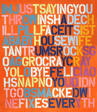 Œuvre d’art murale Giant Art « Cray Cray » 72 x 72