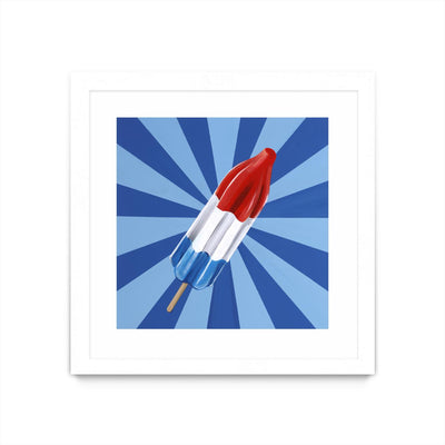 "Daily Cravings Vi" Matted and Framed White 30x30 Wall Art