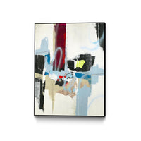 Œuvre d'art murale sur toile encadrée noire « Truthful Tales I » 24 x 32