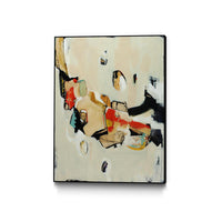 Œuvre d'art murale sur toile encadrée noire « Charred Memorbilia » 30 x 40