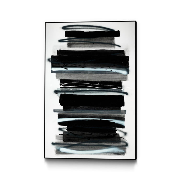 Œuvre d'art murale sur toile encadrée noire « Out In Front » 24 x 36