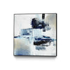 Œuvre d'art murale sur toile encadrée noire « On Ice » 20 x 20