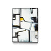 Œuvre d'art murale sur toile encadrée noire « The A Line Ii » 18 x 24