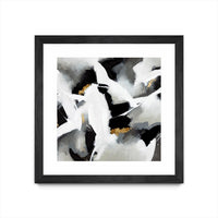 Œuvre d’art murale encadrée noire et mate « Driven To Dig In » 36 x 36