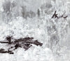 Œuvre d’art murale Giant Art « Half Beat » 54 x 54