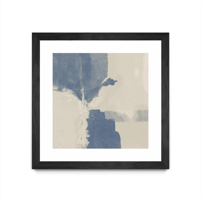 Œuvre d’art murale encadrée noire et mate « Cool Fury Ii » 30 x 30