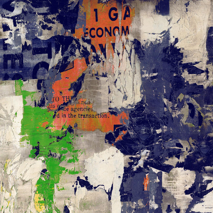 Œuvre d’art murale Giant Art « Economic Shift I » 54 x 54