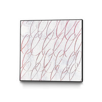 Œuvre d'art murale sur toile encadrée noire « Hula I » 20 x 20