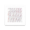 Œuvre d’art murale encadrée blanche et mate « Hula I » 30 x 30