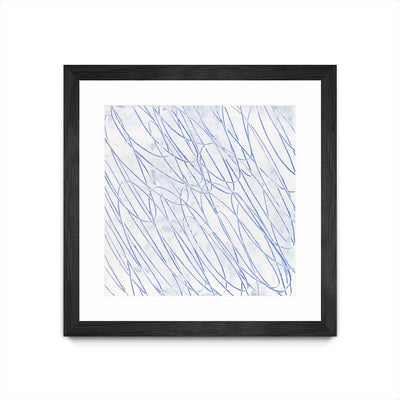 "Hula Ii" Matted and Framed Black 36x36 Wall Art