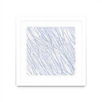 Œuvre d’art murale encadrée blanche et mate « Hula Ii » 36 x 36