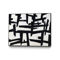Œuvre d'art murale sur toile encadrée noire « Native Maze » 24 x 18