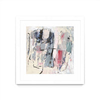 Œuvre d’art murale encadrée blanche et mate « Palpitation Monitor » 36 x 36