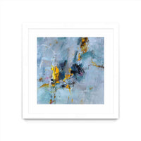 Œuvre d’art murale encadrée blanche et mate « Prize Of The Day » 30 x 30