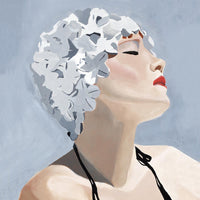Œuvre d’art murale sur toile encadrée noire « Getting My Tan On » 20 x 20