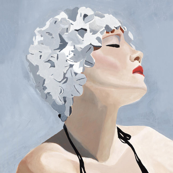 Œuvre d’art murale sur toile encadrée noire « Getting My Tan On » 20 x 20