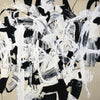 Œuvre d’art murale Giant Art « Talking Out Of Both Sides » 72 x 72
